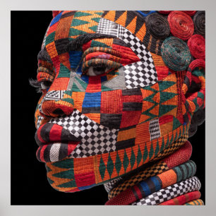 Celebrating Colorful Black Women Poster