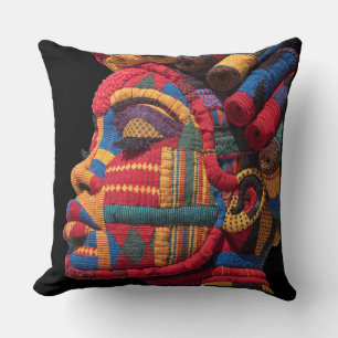 Celebrating Colorful Black Women Throw Pillow