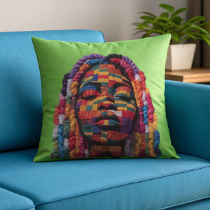 Celebrating Colorful Black Women Throw Pillow