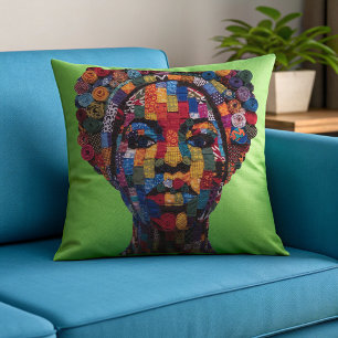 Celebrating Colorful Black Women Throw Pillow