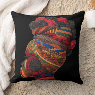 Celebrating Colorful Black Women Throw Pillow