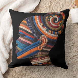 Celebrating Colorful Black Women Throw Pillow
