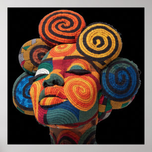 Celebrating Colourful Black Women Poster