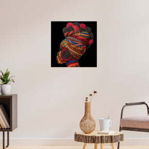 Celebrating Colourful Black Women Poster