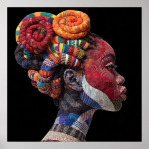 Celebrating Colourful Black Women Poster