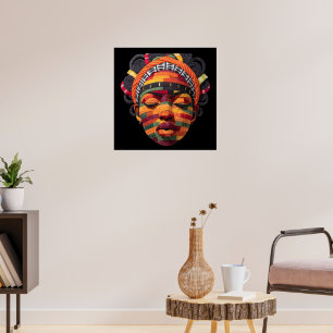 Celebrating Colourful Black Women Poster