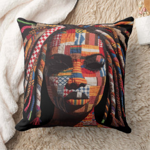 Celebrating Colourful Black Women Throw Pillow