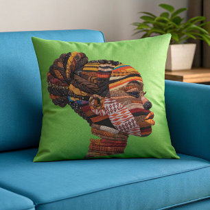 Celebrating Colourful Black Women Throw Pillow