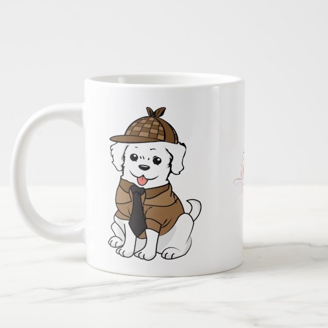 Celebrating Cozies Large Coffee Mug (Left)