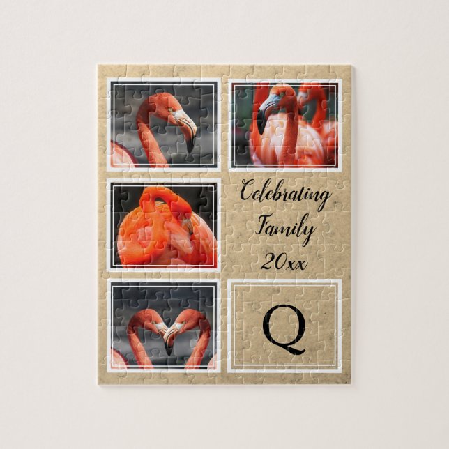 CELEBRATING FAMILY Photo Customizable Keepsake Jigsaw Puzzle (Vertical)
