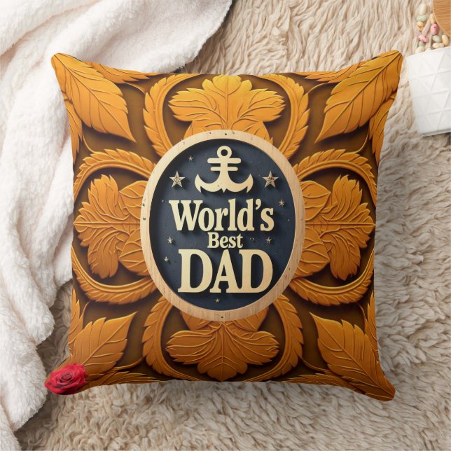 "Celebrating Fatherhood Daily" Throw Pillow (Blanket)