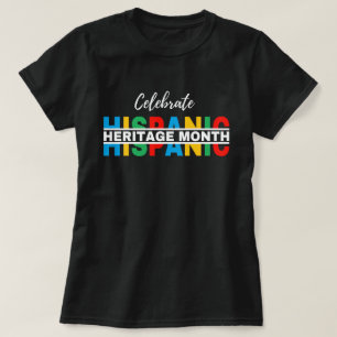 Celebrating Hispanic Heritage Month,hola hispanic  T-Shirt