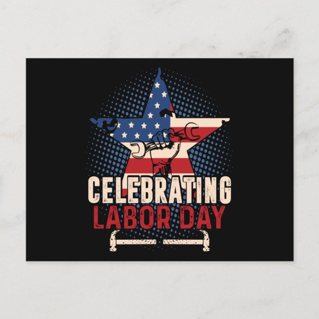 Celebrating Labour Day Postcard (Front)
