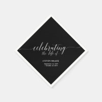 Celebrating Life | Elegant Script Memorial Funeral
