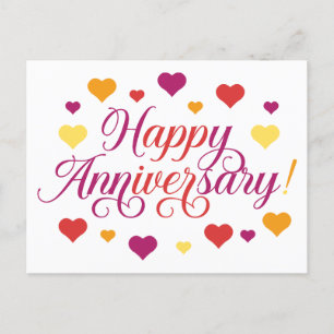 Celebrating Love: Happy Anniversary Postcard