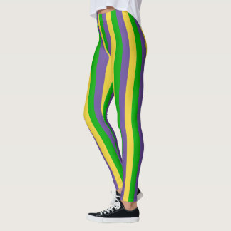 Celebrating Mardi Gras Carnival Leggings