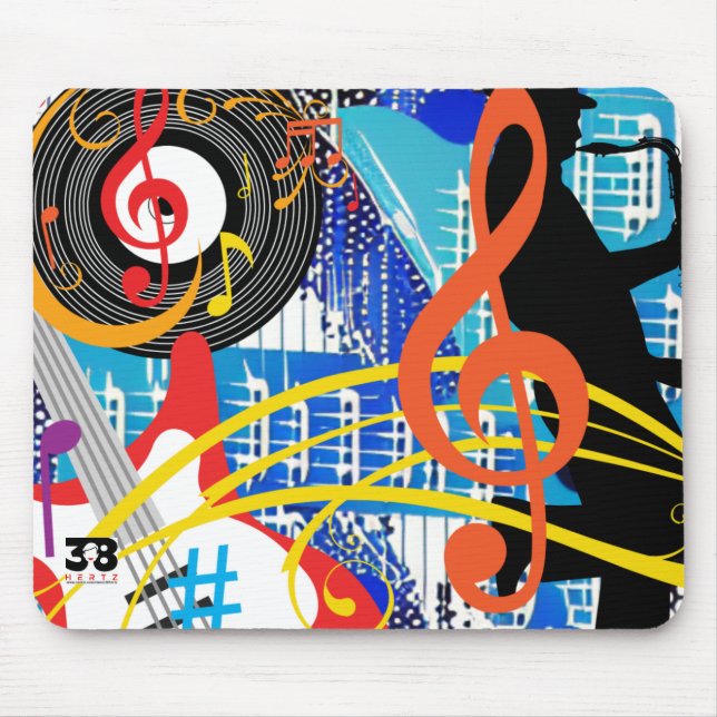 Celebrating Music Mouse Pad (Front)