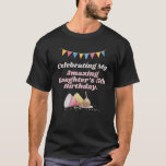 Celebrating My Amazing Daughter's 5th Birthday T-Shirt<br><div class="desc">"Celebrating My Amazing Daughter" shirt! Perfect for the birthday girl to wear during her celebration,  this custom toddler birthday outfit creates beautiful memories. Great for parents,  mom,  and papa to gift for parties,  surprises,  and family bonding moments. Celebrate in style with this fun,  heartwarming design that shows your love!</div>