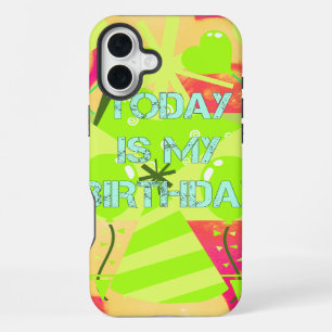 Celebrating My Joyous Birthday Blessings iPhone 16 Plus Case