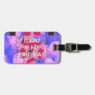 Celebrating My Joyous Birthday Blessings Luggage Tag