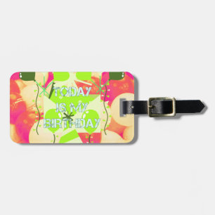 Celebrating My Joyous Birthday Blessings Luggage Tag