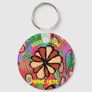Celebrating NAME HERE Party Essentials Keychain