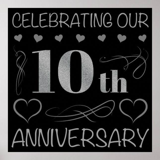 Celebrating Our 10th Anniversary Poster (Front)