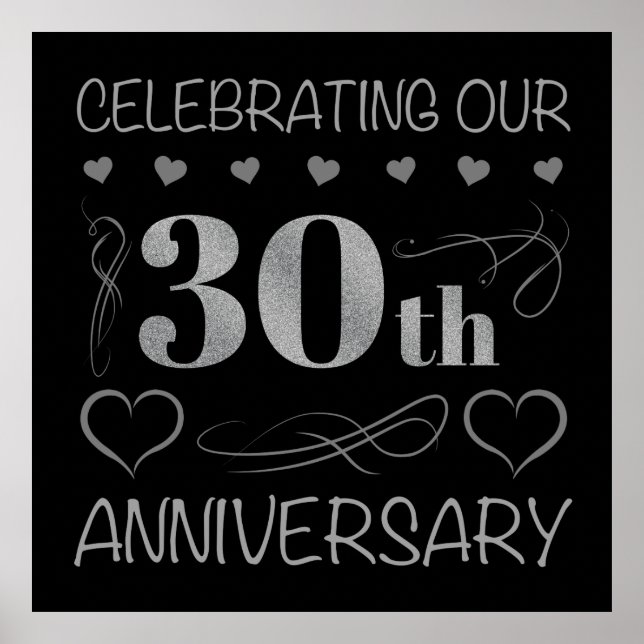 Celebrating Our 30th Anniversary Poster (Front)