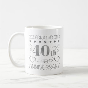 Celebrating Our 40th Anniversary Coffee Mug