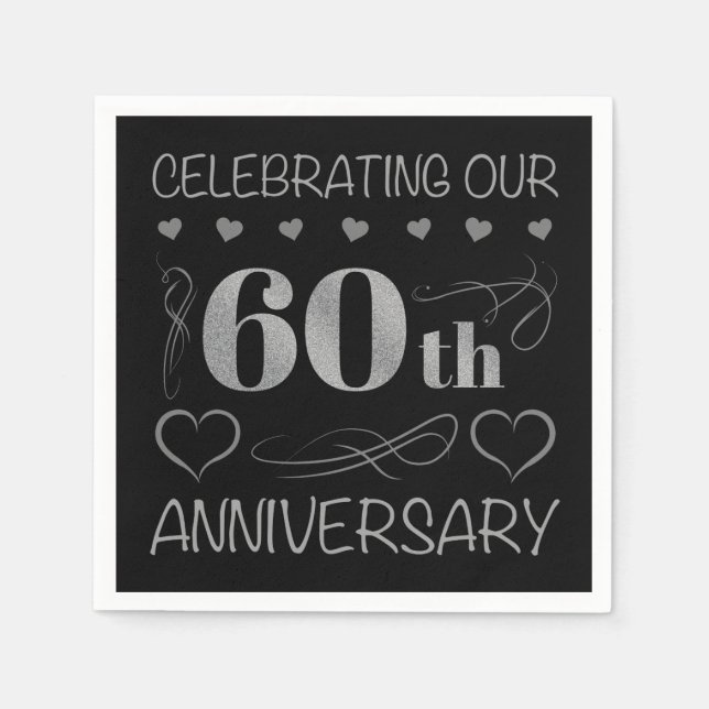 Celebrating Our 60th Anniversary Napkin (Front)