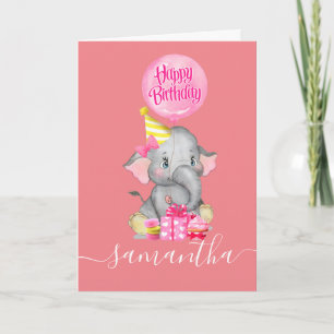 Celebrating Our Little Girl's 1st Birthday! Card