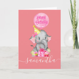 Celebrating Our Little Girl's 1st Birthday! Card
