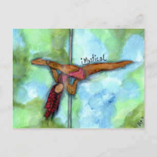 Celebrating Pole Fitness Postcard