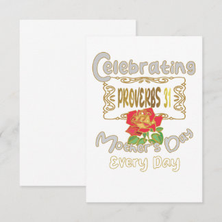 Celebrating Proverbs 31 Mother’s Day Every Day Thank You Card