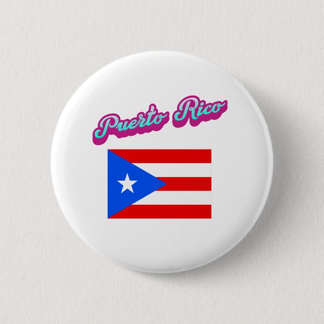 Celebrating Puerto Rico 2 Inch Round Button (Front)