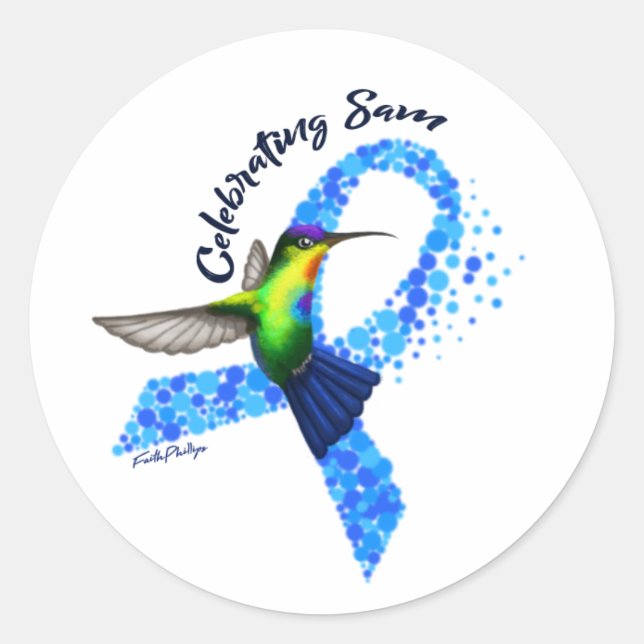 Celebrating Sam Sticker (Front)