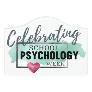 Celebrating School Psychology Week Door Sign