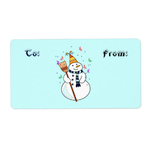 Celebrating Snowman Gift Tags