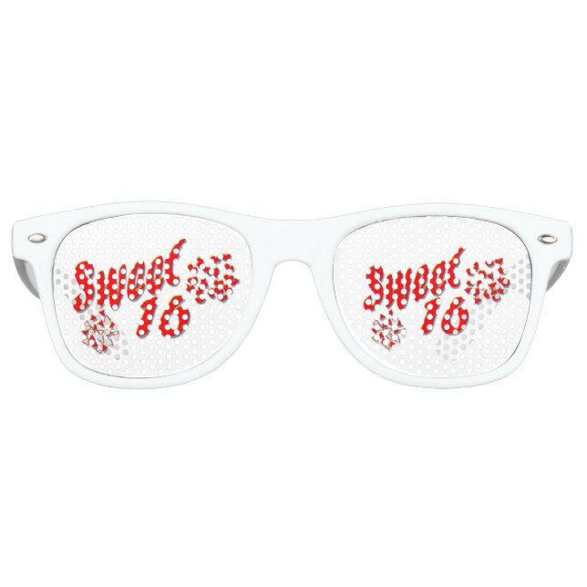 celebrating sweet sixteen retro sunglasses (Front)