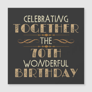 celebrating the 70th birthday