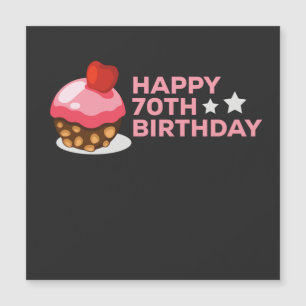 celebrating the 70th birthday design with cake
