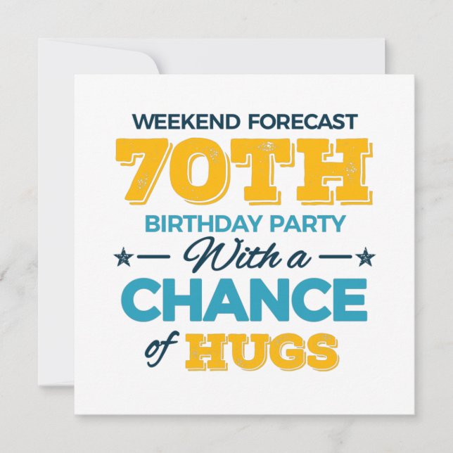 celebrating the 70th birthday invitation (Front)