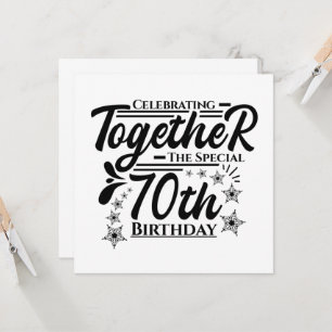 celebrating the 70th birthday invitation