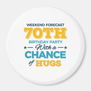 celebrating the 70th birthday magnet