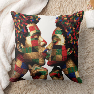 Celebrating The Art of Quilting Throw Pillow