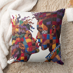 Celebrating The Art of Quilting Throw Pillow