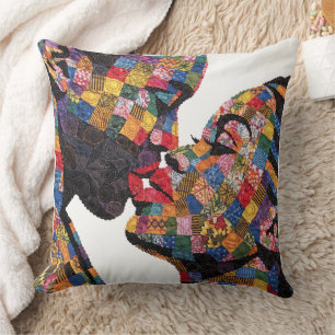 Celebrating The Art of Quilting Throw Pillow