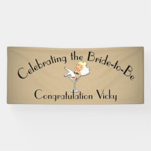 Celebrating the Bride to Be Shower / Party Blonde Banner