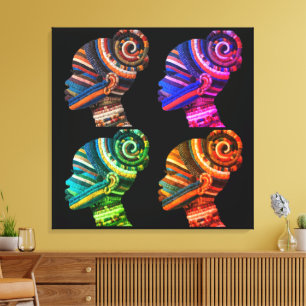 Celebrating the Colourful Art of Quilting Canvas Print