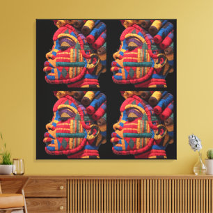 Celebrating the Colourful Art of Quilting Canvas Print